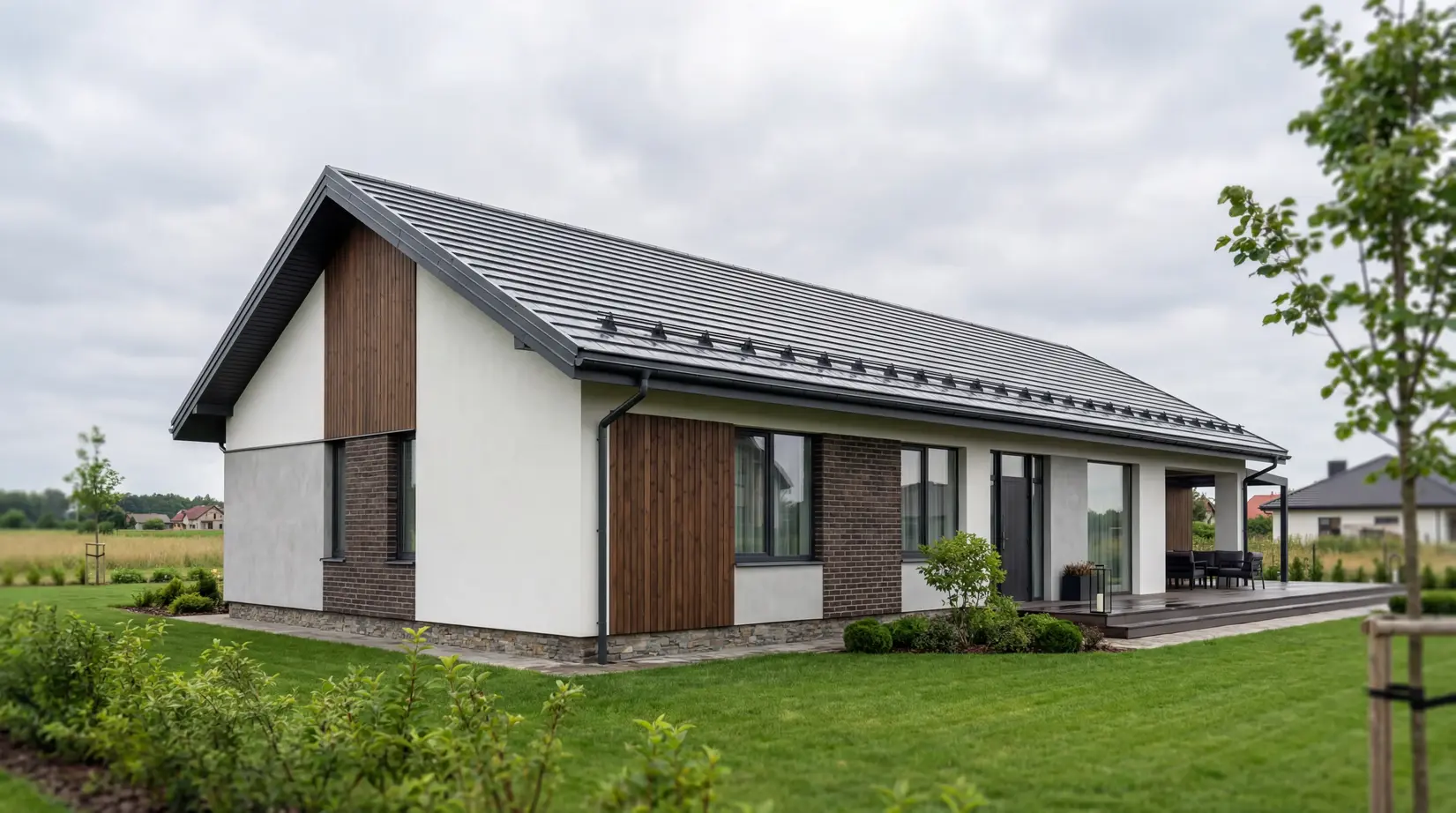 Одноэтажные дома — фото 26